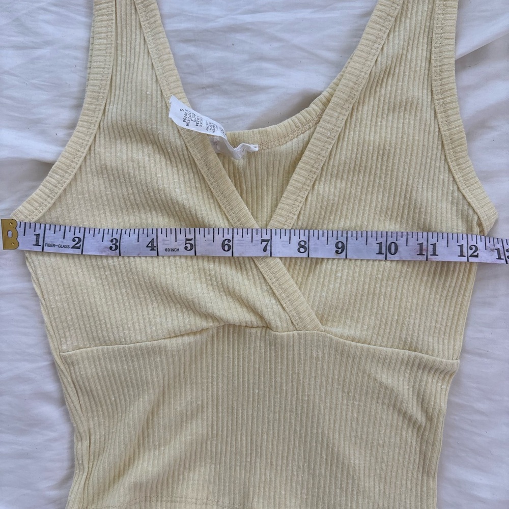 Caution To The Wind Cream Ribbed Tank Top - Picture 2 of 4
